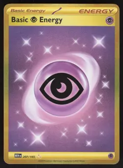 Basic Psychic Energy 207/165 Hyper Rare Pokemon TCG SV: Scarlet & Violet 151 NM - Image 1