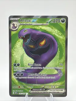 Arbok ex 185/165 SV: Scarlet & Violet 151 Ultra Rare Pokemon TCG Card NM - Image 1