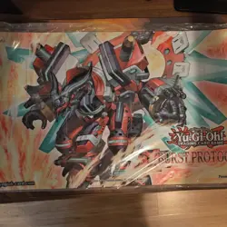 Yugioh - NEW Burst Protocol Premiere Event Playmat Borrelshroud Dragon BPRO - Image 1