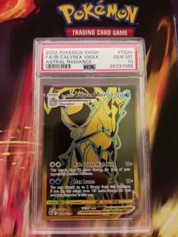 2022 Pokemon SWSH Astral Radiance FA Ice Rider Calyrex VMAX TG29 PSA GEM MT 10. - Image 1