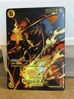 Portgas D. Ace Legacy of the Master One Piece Card SR/SP OP12 ST13-011 - Image 3