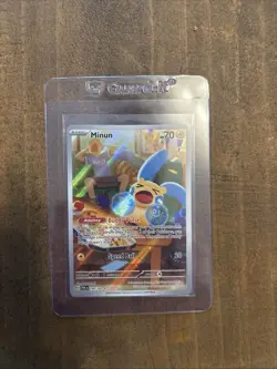 Minun 194/182 Illustration Rare Pokemon TCG Scarlet Violet Paradox Rift - Image 1