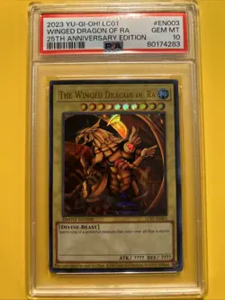 YuGiOh THE WINGED DRAGON OF RA #LC01-EN003🔥PSA 10🔥LIMITED ED-2023 ULTRA RARE - Image 1
