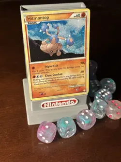 Hitmontop 5/123 Pokemon Card TCG Heart Gold & Soul Silver Holo Rare - Image 1