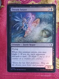 FOIL Dream Seizer Lorwyn Eclipsed Magic The Gathering MTG Black Faerie Card - Image 1