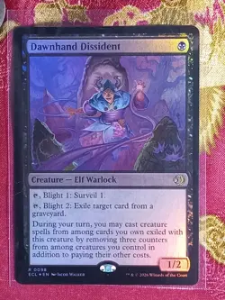 FOIL Dawnhand Dissident Lorwyn Eclipsed Magic The Gathering MTG Mythic CCG Card - Image 1