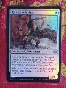 FOIL Kinsbaile Aspirant Lorwyn Eclipsed Magic The Gathering MTG card White - Image 1