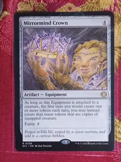 Mirrormind Crown Lorwyn Eclipsed Magic The Gathering MTG CCG Rare Card Equipment - Image 1