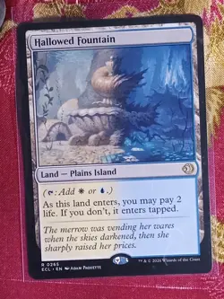 Hallowed Fountain Lorwyn Eclipsed Magic The Gathering MTG CCG Rare Card land - Image 1