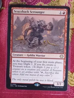 Scuzzback Scrounger Lorwyn Eclipsed Magic The Gathering MTG CCG Rare Card Goblin - Image 1