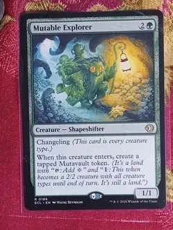Mutable Explorer Lorwyn Eclipsed Magic The Gathering MTG CCG Rare Card green - Image 1