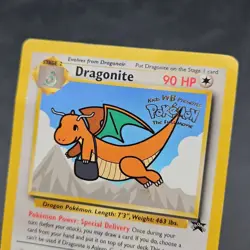 Pokemon Dragonite Black Star Promo 5 The First Movie Card Vintage 1999 - Image 2