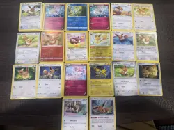 Pokemon TCG 31 Card Lot Eeveelutions All NM Condition Eevee, Jolteon, Sylveon - Image 1