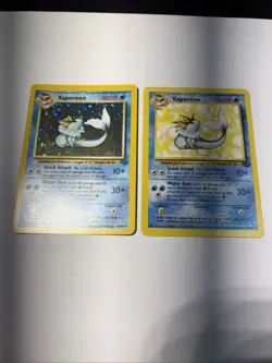 Pokemon TCG Vaporeon Holo Rare Card 12/64 Jungle Set, Vintage 1999 + Base Card - Image 1