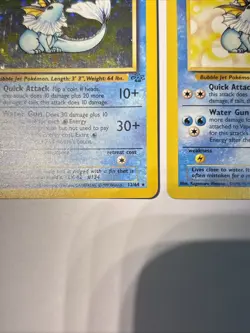 Pokemon TCG Vaporeon Holo Rare Card 12/64 Jungle Set, Vintage 1999 + Base Card - Image 4