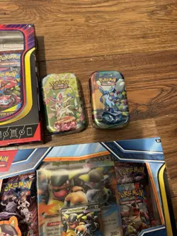 Lot of 4 Pokemon TCG Mega ex Collection Boxes Sealed 2 Tins 1 Psa Card - Image 4