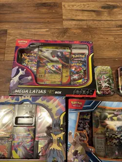 Lot of 4 Pokemon TCG Mega ex Collection Boxes Sealed 2 Tins 1 Psa Card - Image 5