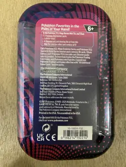 Pokemon TCG Mega Evolution Tin 2 Packs NEW/FACTORY SEALED - Image 3
