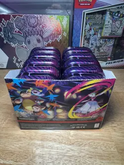 Lot of 10 Sealed Mini Tins Pokemon TCG Mega Evolution Mega Heroes w/ Display Box - Image 3