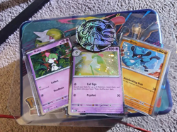 SEALED Pokemon 2025 Fall Mega Collector Chest Tin Box - 6 Packs & 3 Foil Cards - Image 3