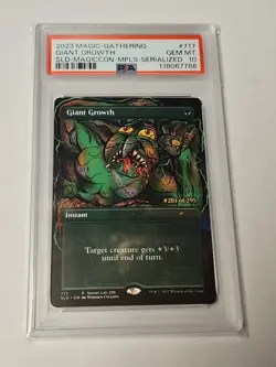 Magic MTG - Secret Lair Giant Growth Serial 281/295 PSA 10 - Image 1