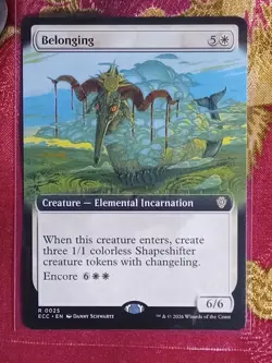 EXTENDED Belonging Commander Lorwyn Eclipsed Magic The Gathering MTG Borderless - Image 1