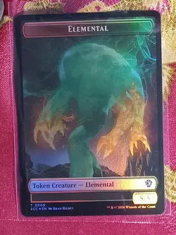 FOIL Elemental / Elemental(Flying) token Lorwyn Eclipsed Magic The Gathering MTG - Image 1