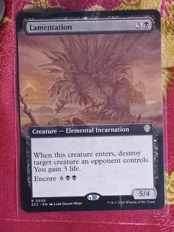 Extended Lamentation Commander Lorwyn Eclipsed Magic The Gathering MTG Elemental - Image 1