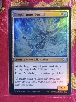 FOIL Deepchannel Duelist Lorwyn Eclipsed Magic The Gathering MTG MErfolk - Image 1