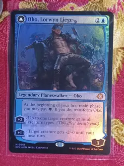 FOIL Oko, Lorwyn Liege / Oko, Shadowmoor Scion Lorwyn Eclipsed Magic MTG - Image 1