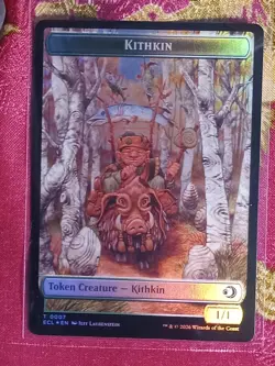 FOIL Elf / Kithkin Double Sided token Lorwyn Eclipsed Magic The Gathering MTG - Image 2