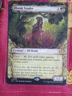 SHOWCASE Bloom Tender Lorwyn Eclipsed Magic The Gathering MTG green elf druid - Image 1