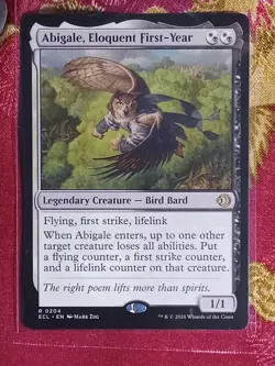 Abigale, Eloquent First-Year Lorwyn Eclipsed Magic The Gathering MTG CCG Rare - Image 1