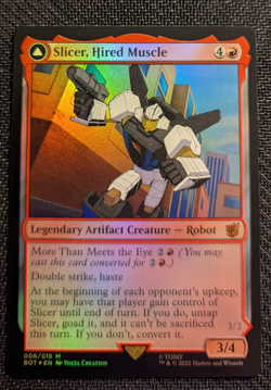 MTG Slicer, Hired Muscle FOIL The Brother's War NM/M Pack Fresh - Image 1