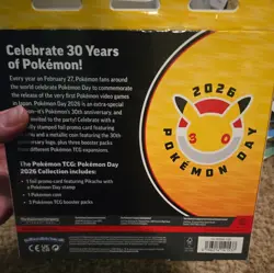 🌟 Pokemon Day 30th Anniversary 2026 Pikachu Box BRAND NEW SEALED - Image 4