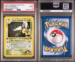PSA 9 MINT 2000 Pokemon Gym Challenge Koga's Beedrill Holo 1st Edition #9 - Image 3