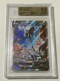 Pokemon TCG Lumineon V Alt Art 156/172 Swsh09: Brilliant Stars BGS 9.5 Gem Mint - Image 1