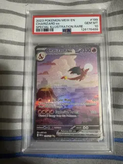 2023 POKEMON MEW EN-151 #199 CHARIZARD EX SPECIAL ILLUSTRATION RARE PSA 10 - Image 4