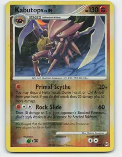 2009 Pokemon, Arceus, #4/99 Kabutops, Reverse Holo Rare (b) - Image 1