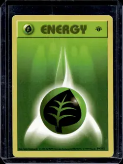 1999 Pokemon Unlimited Grass Energy 1st Edition #99/102 - Image 1