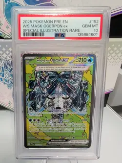 PSA 10 💎 Wellspring Mask Ogerpon SIR 152/131 Prismatic Evolutions 2025 Pokemon - Image 1