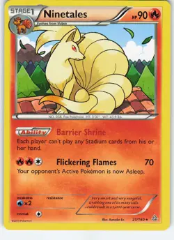 Ninetales 21/160 XY - Primal Clash Rare Normal LP/MP Pokemon TCG - Image 1