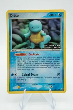 Pokemon TCG Ditto (Squirtle) 64/113 Delta Species Reverse Holo 2005 MP VINTAGE - Image 1