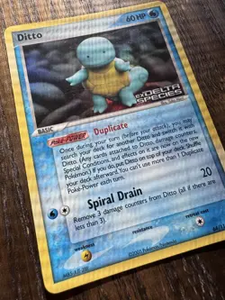 Pokemon TCG Ditto (Squirtle) 64/113 Delta Species Reverse Holo Rare 2005 LP - Image 2