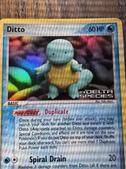 Pokemon TCG Ditto (Squirtle) 64/113 Delta Species Reverse Holo Rare 2005 LP - Image 5