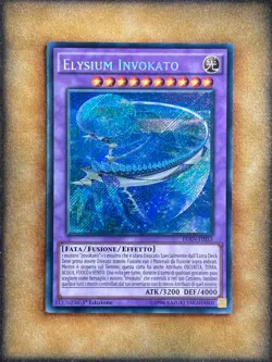Yugioh Invoked Elysium FUEN-EN033 Secret Rare 1st Ed ITALIAN LP - Image 1