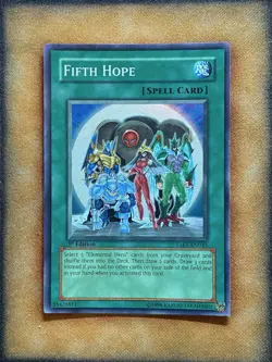 Yugioh Fifth Hope TAEV-EN045 Super Rare 1st Ed LP - Image 1