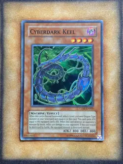 Yugioh Cyberdark Keel CDIP-EN003 Super Rare MP - Image 1