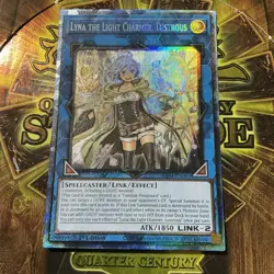 Yugioh Lyna The Light Charmer, Lustrous Prismatic Collectors Rare RA04-EN081 - Image 1