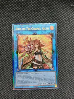 Yugioh! 1x Hiita the Fire Charmer, Ablaze RA04-EN074 Ultimate Rare 1st Ed NM - Image 1